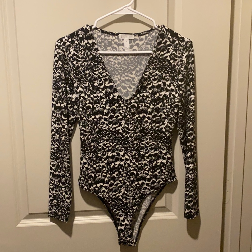 Leith Long Sleeve Printed Body Suit
